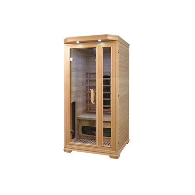 Drewniana cedrowa domowa sauna 900 * 900 * 1900 mm ze szkłem hartowanym 8 mm