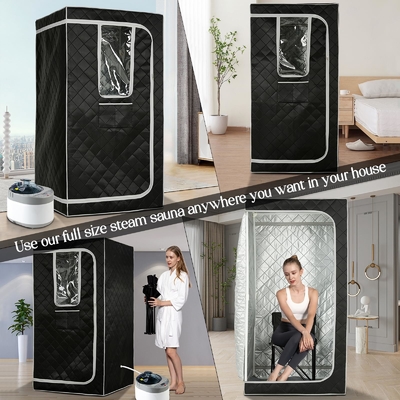 110-120V AC 60Hz Przenośna sauna parowa z przejrzystymi oknami i wodoodporną tkaniną