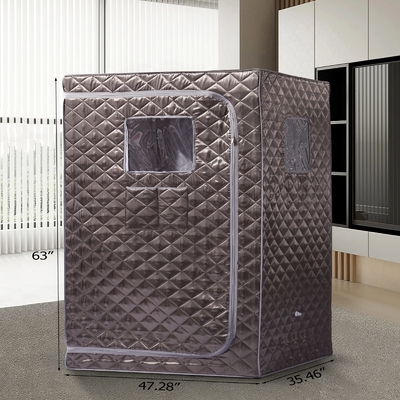 1500W Przenośny sauna parowa Wodoszczelna tkanina Dwuosobowy namiot saunowy