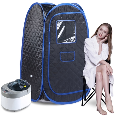 Wodoszczelna tkanina sauna na jedną osobę namiot przenośna sauna parowa z mocą 1500W