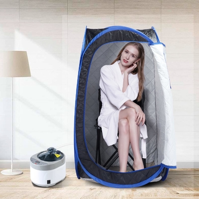 Wodoszczelna tkanina sauna na jedną osobę namiot przenośna sauna parowa z mocą 1500W