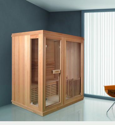 Tradycyjna sauna parowa z piecem i kamieniem