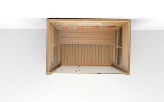Masywne drewno 4 osoby sauna podczerwona sala sauna podczerwona sucha drewniana