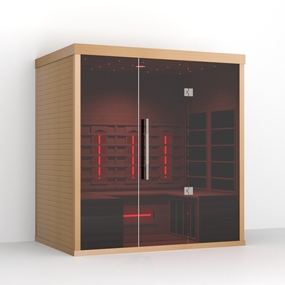 Numeryczny sterownik Sauna Hemlock Sauna w odległym podczerwieni 4 osoby