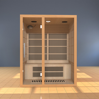 Smartmak 2100W 3 Osoby Daleka Infraczerwona Sauna Pokoj domowy Infraczerwona Sauna Do Spa