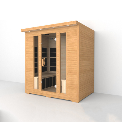 Czerwony Cedar 4 osoby Infraczerwona sauna Dom Daleki Infraczerwony Sauna