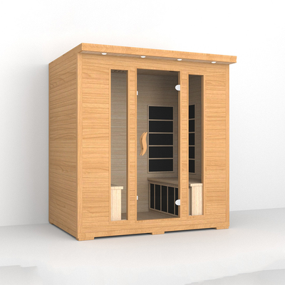 Czerwony Cedar 4 osoby Infraczerwona sauna Dom Daleki Infraczerwony Sauna