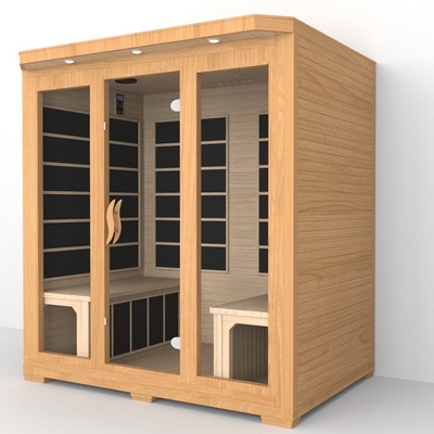 Smartmak Niski Emf Bliska sauna podczerwona 4 osoby Sauna podczerwona czerwony cedrowy