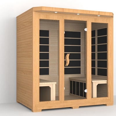 Smartmak Niski Emf Bliska sauna podczerwona 4 osoby Sauna podczerwona czerwony cedrowy