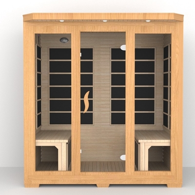 Smartmak Niski Emf Bliska sauna podczerwona 4 osoby Sauna podczerwona czerwony cedrowy