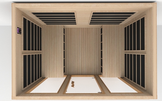 Smartmak Niski Emf Bliska sauna podczerwona 4 osoby Sauna podczerwona czerwony cedrowy
