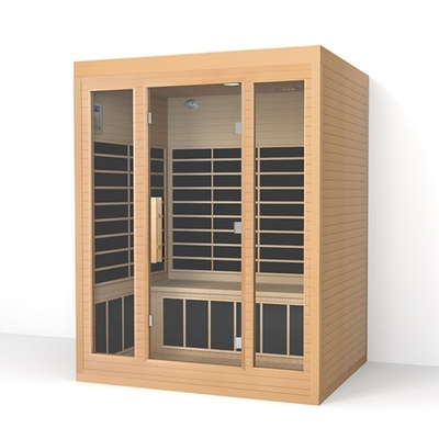 Tradycyjny Dom Niski Emf Bliski Sauna Far Infrared Czerwony materiał z cedru dla 3 osób
