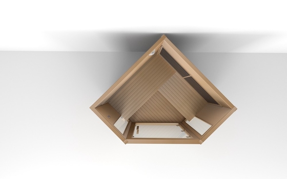 Tradycyjna luksusowa sauna 3 osoby Sauna czerwona