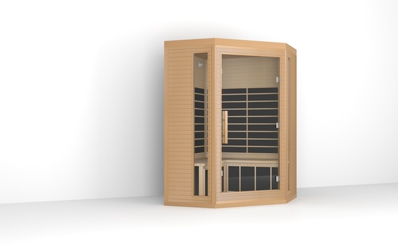 Tradycyjna luksusowa sauna 3 osoby Sauna czerwona