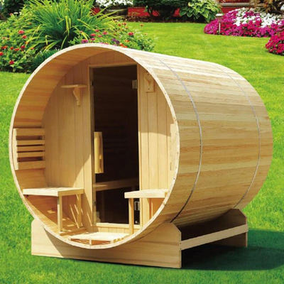 Kanadyjski Cedar / Hemlock Drzewo Duże płonące Sauna zewnętrzna z beczką dla 6 osób