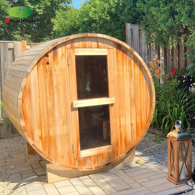 Suche spa parowe drewno podpalone na zewnątrz wodoodporne beczki sauna pomieszczenie ogrodowe
