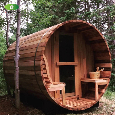 Suche spa parowe drewno podpalone na zewnątrz wodoodporne beczki sauna pomieszczenie ogrodowe