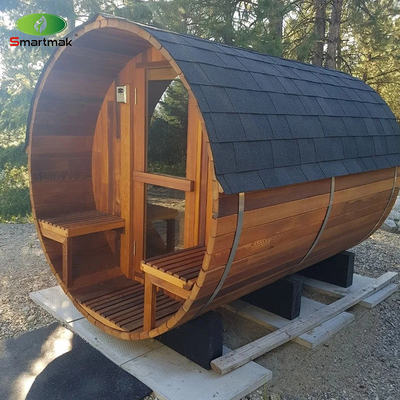 Suche spa parowe drewno podpalone na zewnątrz wodoodporne beczki sauna pomieszczenie ogrodowe