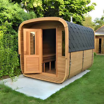 Cedar Outdoor Dry Sauna dla relaksu i zdrowia 5-6 osób z regulowaną wentylacją