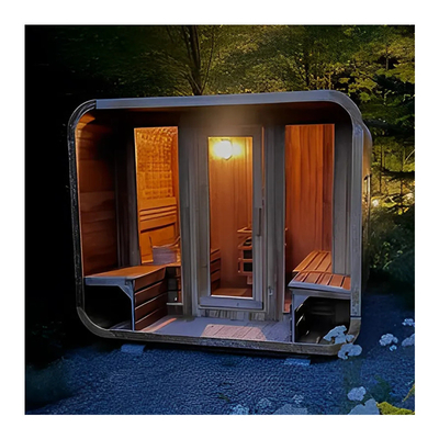 Cedar Outdoor Dry Sauna dla relaksu i zdrowia 5-6 osób z regulowaną wentylacją