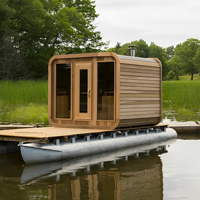 Cedar Outdoor Dry Sauna dla relaksu i zdrowia 5-6 osób z regulowaną wentylacją