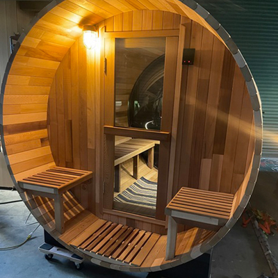 Najniższa cena Sauna zewnętrzna z parą z drewna cydrusowego China Manufactures