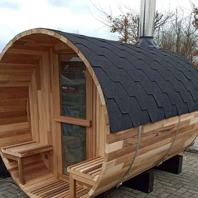 Drzewo Sucha Pary Tradycyjny Cedar Barrel Sauna Pokoju zewnętrznego drewnianego paliwa beczki