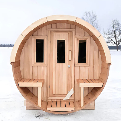 Kanadyjski Cedar Wood Sauna parowa na zewnątrz