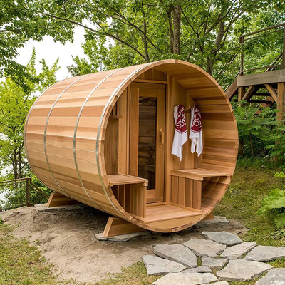 Kanadyjski Cedar Wood Sauna parowa na zewnątrz