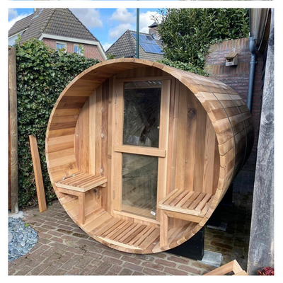 Na zamówienie Sauna zewnętrzna z drewna 4-8 Sauna z drewna