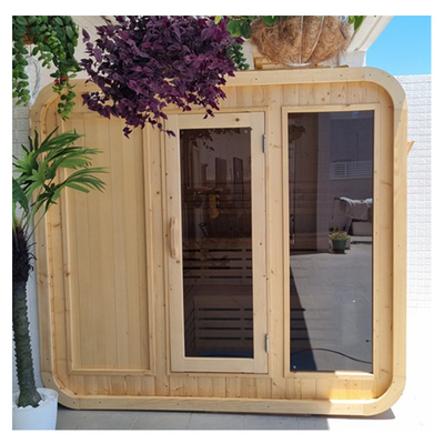 Zmienną wentylację Hemlock Cedar Sauna dla 5-6 osób Tempered Glass Door Easy Assembly