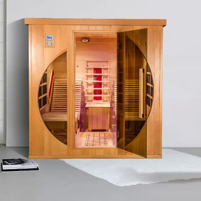 Panel węglowy pełnego spektrum Sauna w dalekiej podczerwieni Czerwony cedrowy 0.C - 65.C Temperatura pracy