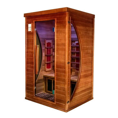 Przejrzystość szkła hartowanego, sauna w odległej podczerwieni, oświetlenie LED i panel węglowy pełnego spektrum