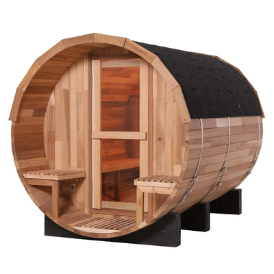 2-8 osób Sauna drewniana Barrel Sauna drewno Łatwa instalacja 15-99 MIN Time Range
