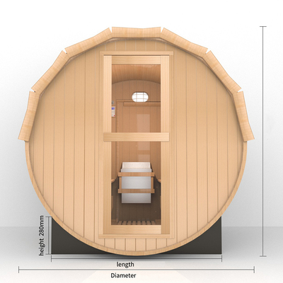 Luksusowa sauna drewniana z ogrzewaniem o mocy 4,5 kW / 6 kW dla 2-8 osób 220V / 380V napięcie