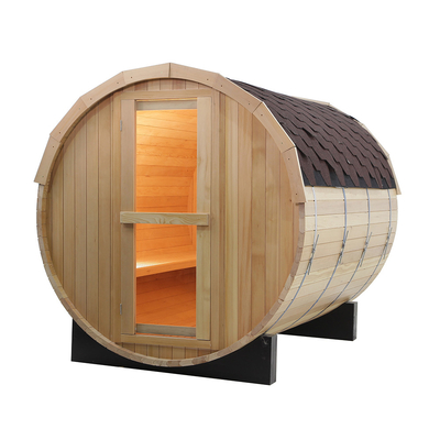 2-8 osób Sauna drewniana Barrel Sauna drewno Łatwa instalacja 15-99 MIN Time Range