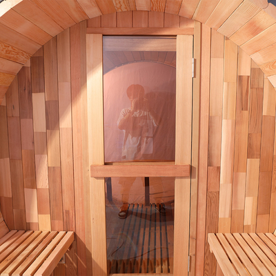 Kanadyjska sauna drewniana z wbudowanym ogrzewaczem