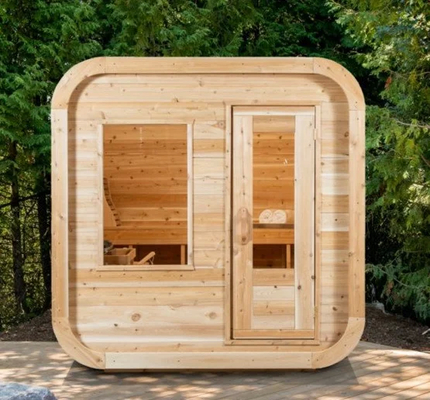 220V Sauna Parowa Ozon Sauna Parowa Z Generatorem Ozonem Hemlock Czerwony Cedr 0-99 MIN Timer