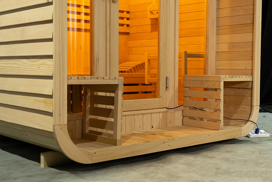 220V Sauna Parowa Ozon Sauna Parowa Z Generatorem Ozonem Hemlock Czerwony Cedr 0-99 MIN Timer