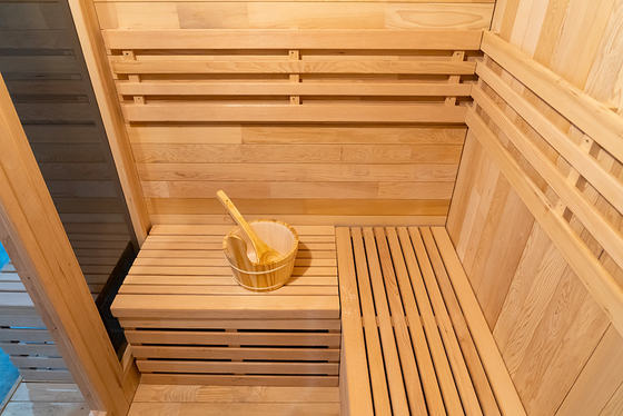Red Cedar Sauna z LED i generatorem ozonu Nowoczesny projekt 15~90°C