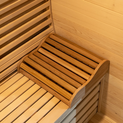 Nowoczesny 6KW ogrzewacz pieca Hemlock Czerwony Cedr Sauna parowa z światłem LED dla ostatecznego relaksu