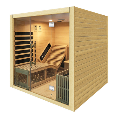 Kanadyjska drewniana karbonowa sauna fizjotermiczna na podczerwień dla 4 osób