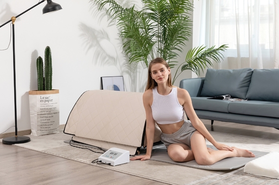 3 strefy grzewcze Low EMF Sauna Dome na podczerwień Opieka zdrowotna 1300 W Sauna z kopułą jodłową