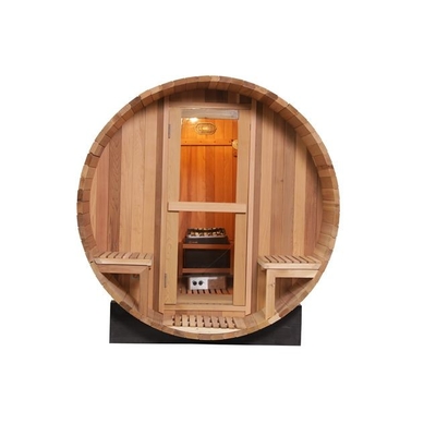 Rodzinna opieka zdrowotna 4-osobowa sauna beczkowa drewniana cedrowa sauna zewnętrzna