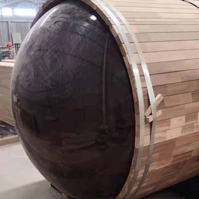 Sauna z beczki z czerwonego drewna cedrowego 180x240 CM Sauny zewnętrzne z Panonamic