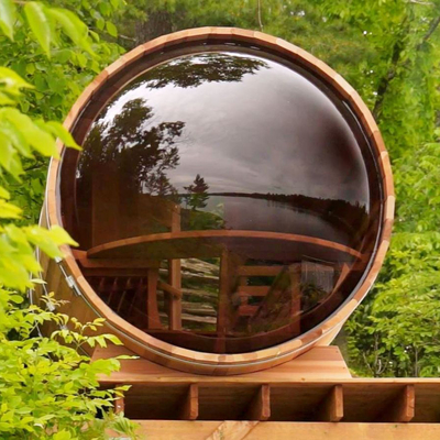 Kanadyjska sauna z czerwonego drewna cedrowego dla 6 osób, łaźnia parowa do ogrodu
