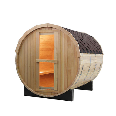 Sauna 2-osobowa Hemlock Wet Dry Whisky Barrel Sauna z oknem Łaźnia parowa