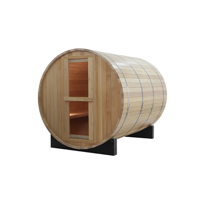 ISO9000 Sauna na suchą parową drewnianą beczkę 8 osób z elektrycznym piecem grzewczym