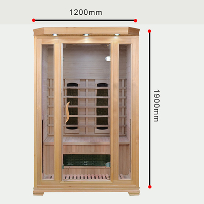 Kanadyjski Hemlock Cedar Drewniana Domowa Sauna Sauna 2 Osoby Sucha Parowa Daleka Podczerwień