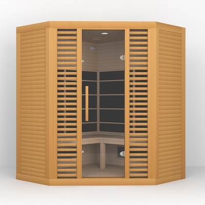 3-5 osób Low Emf Corner Sauna na podczerwień Terapia światłem czerwonym 2300W